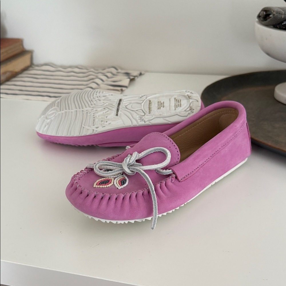 Pink Manitobah Moccasin womens Shoes